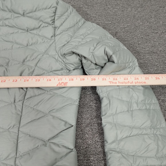 Patagonia Fiona Parka Coat Womens Medium Gray Lightweight Down Puffer Warm - Picture 9 of 14